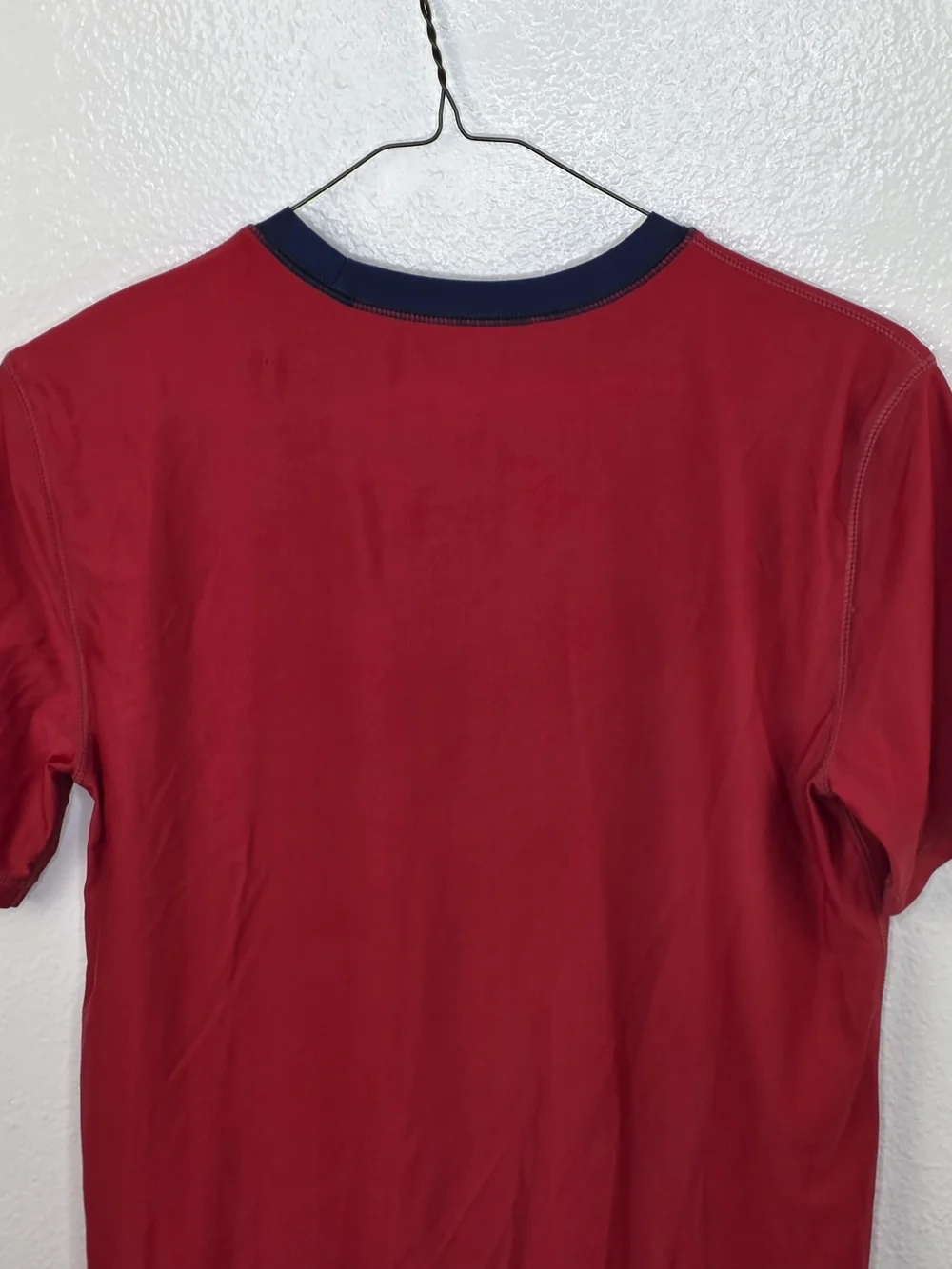 Gap Kids Red Surf Logo Swim Tee with Navy Trim Size XXL